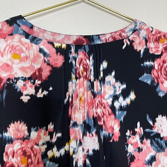 Torrid Black Studio Crepe De Chine Button Front Long Sleeve Blouse Top Size 4x - Picture 11 of 13